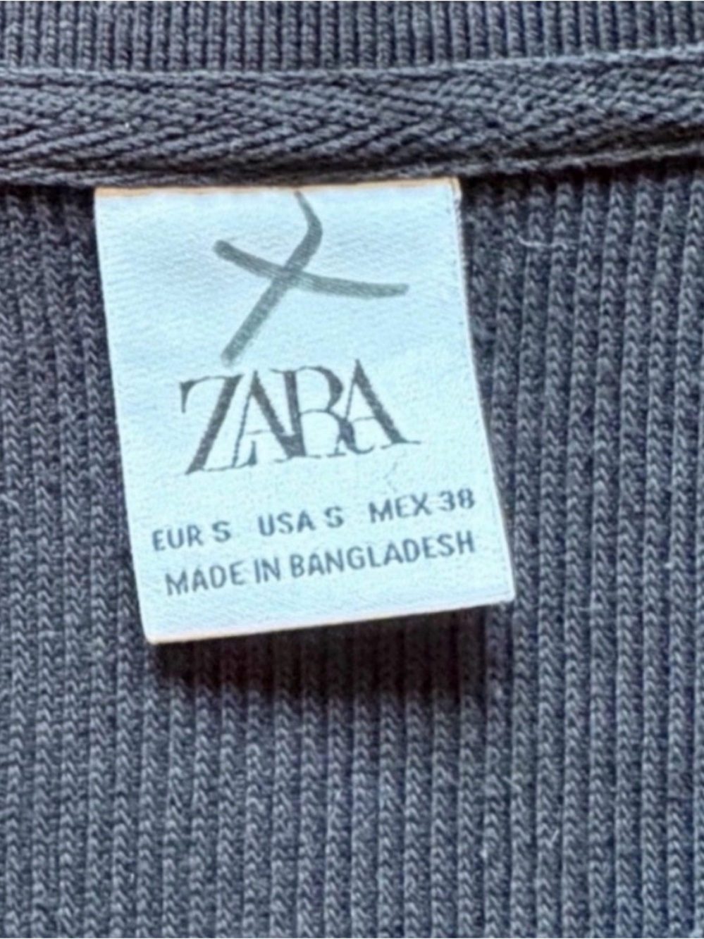 Zara Men Black Short-Sleeve Polo Shirt - Picture 3 of 3